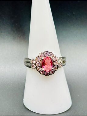 New RBP2804 “she’s a classic” lab created dark pink sapphire ring size 8